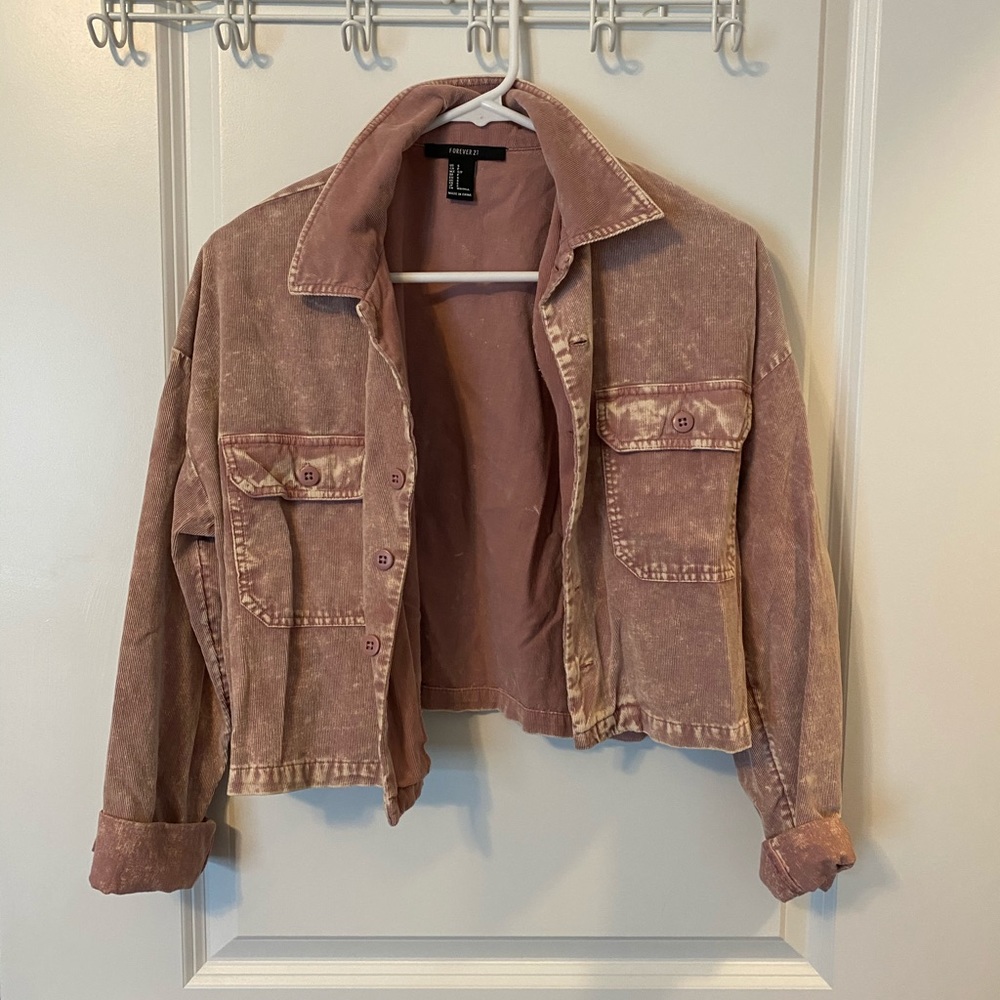 women’s pink denim jacket